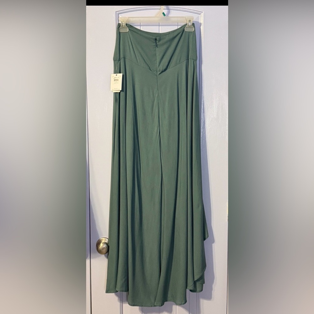 O’Neill Ambrosia High Low Maxi Skirt Sage Green Boho Resort Festival  XS  NWT - Picture 7 of 13
